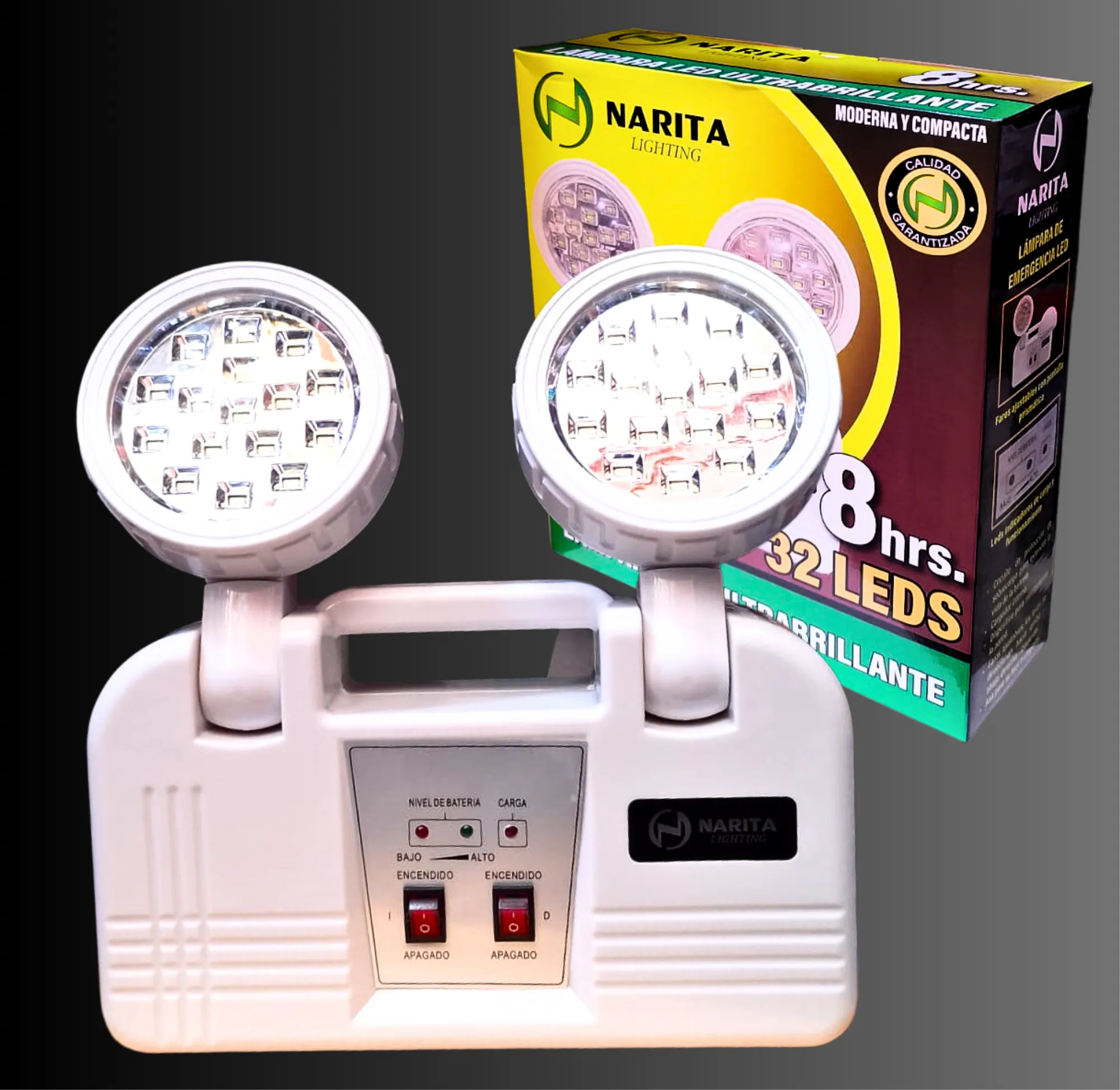 LUZ DE EMERGENCIA NARITA 8 HRS 32 LED