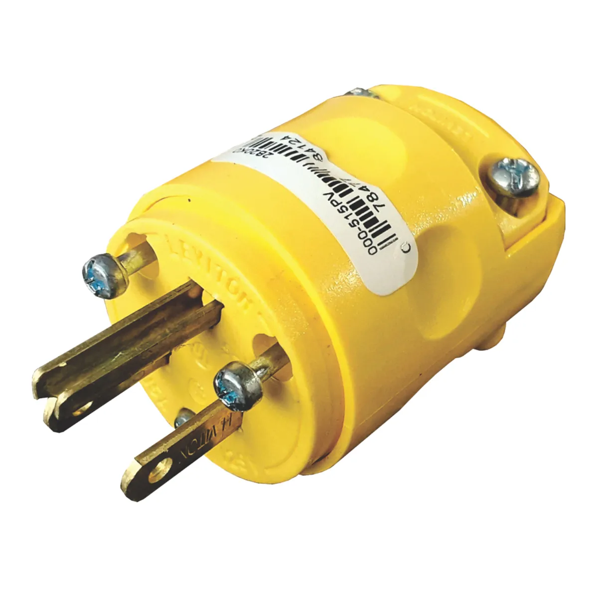 ENCHUFE LEVITON 15A 125V L/T PVC AMARILLO 515 PV - Imagen 2