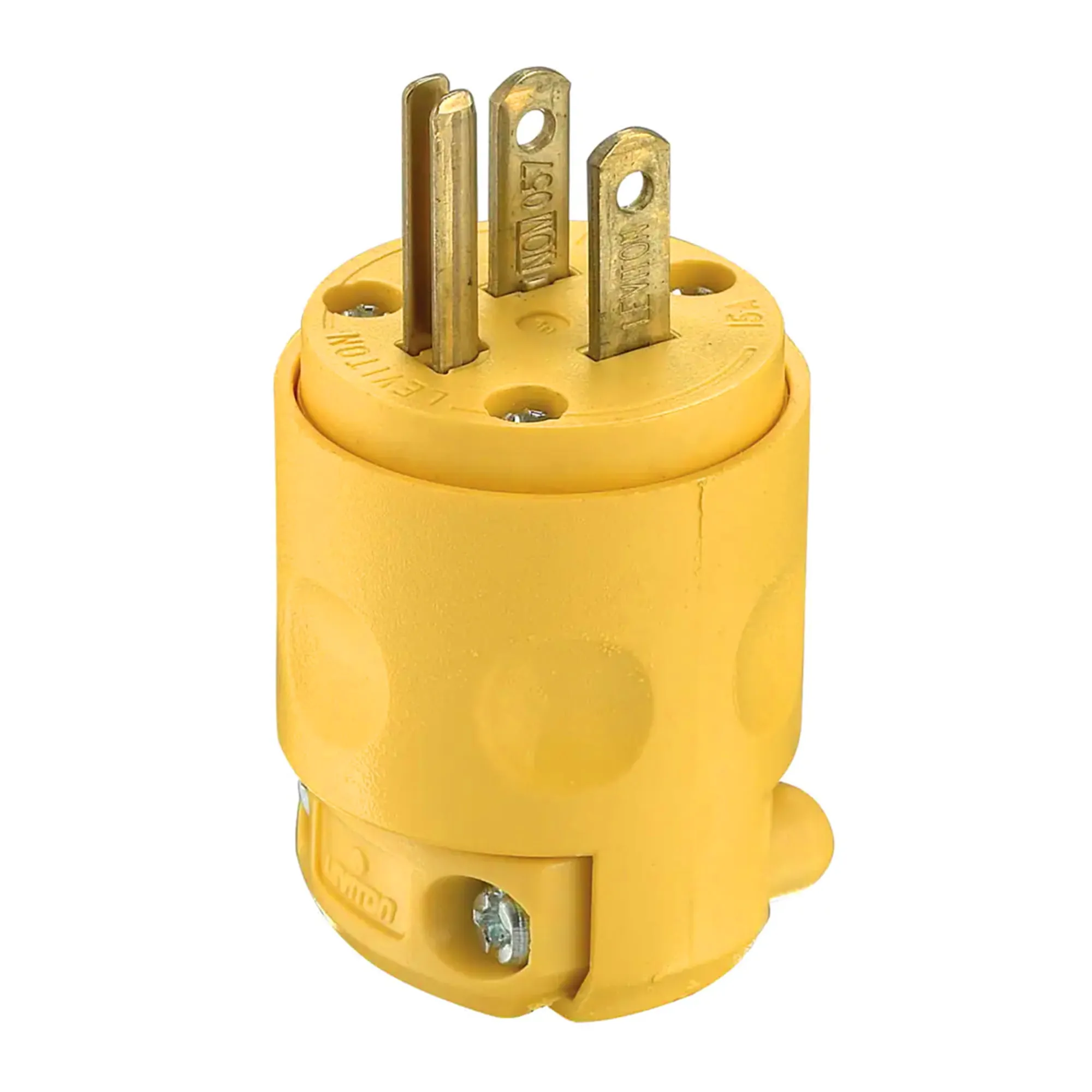 ENCHUFE LEVITON 15A 125V L/T PVC AMARILLO 515 PV - Imagen 3