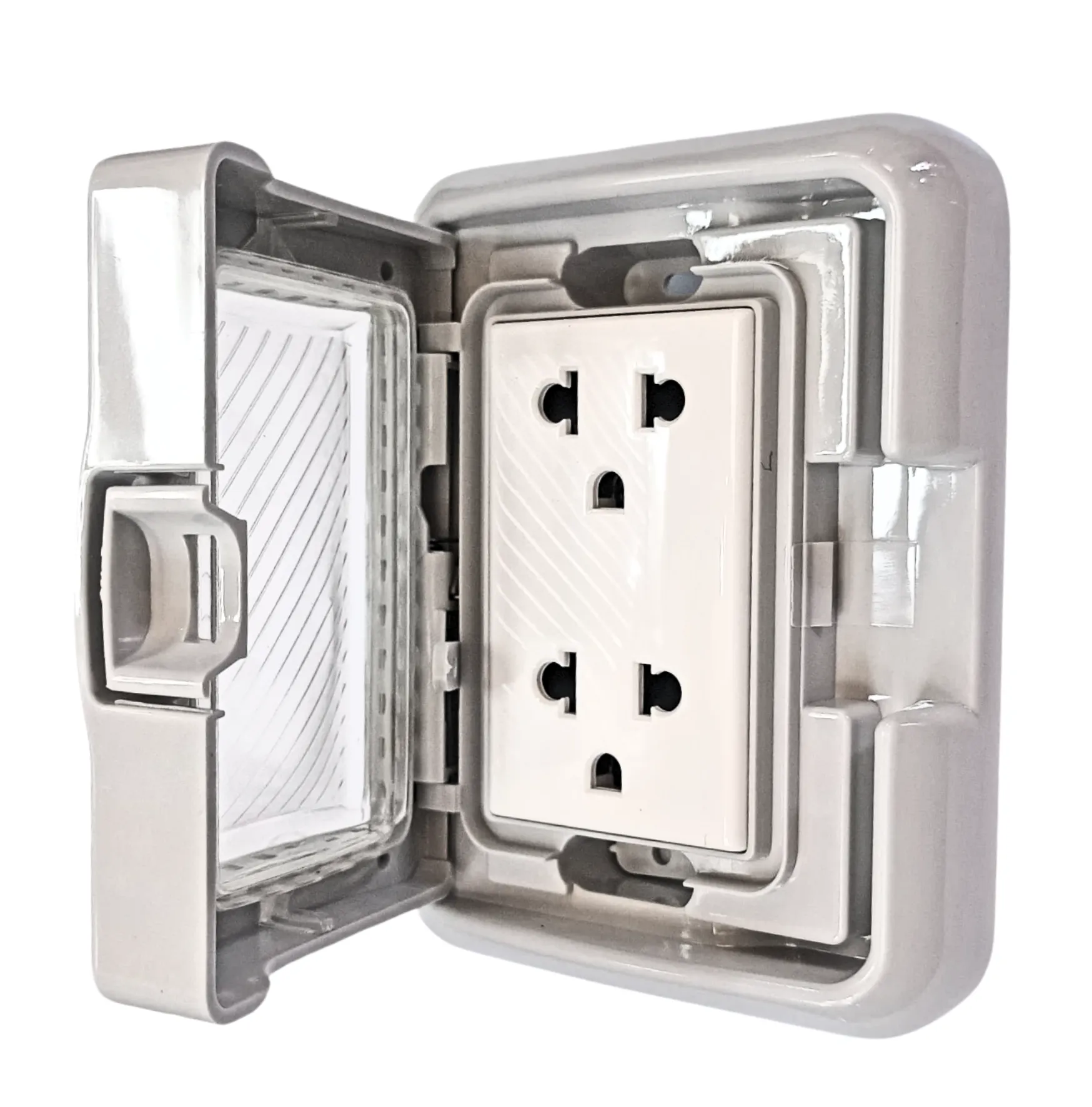 TOMACORRIENTE IDROBOX DOBLE 15A 2P+T ULTRA