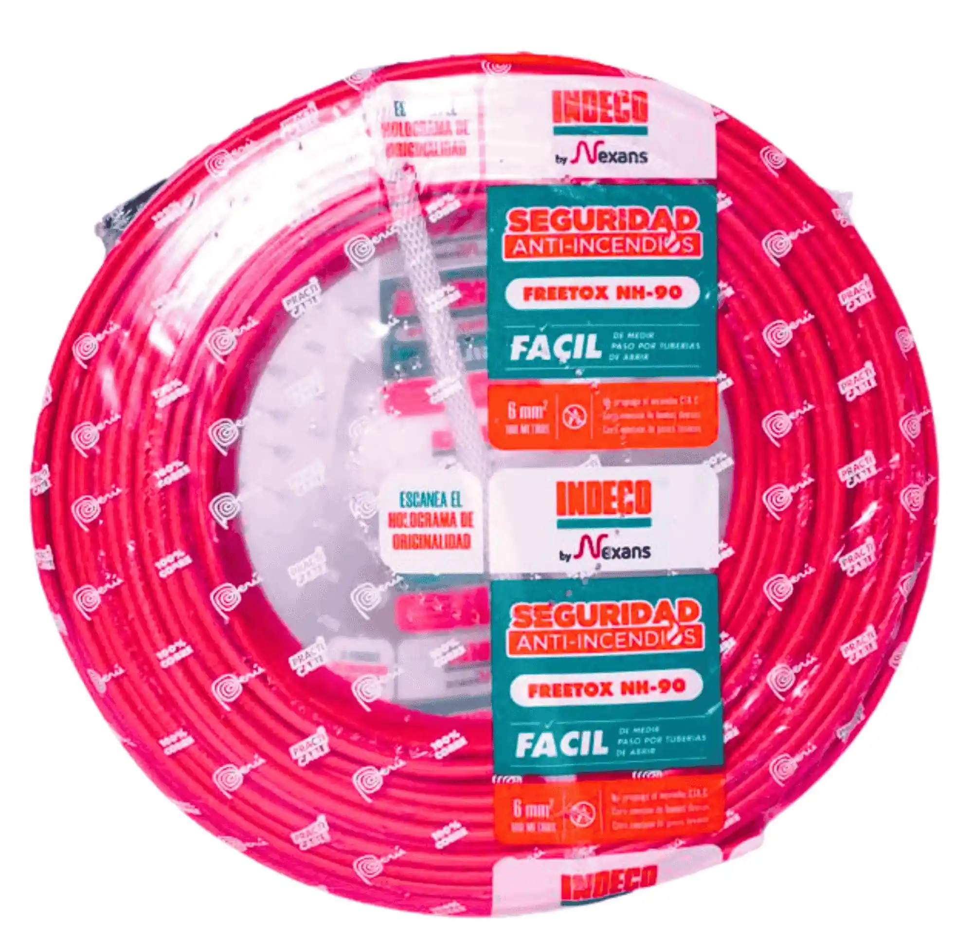 CABLE NH-90 4MM INDECO 100MTS ROJO_11zon