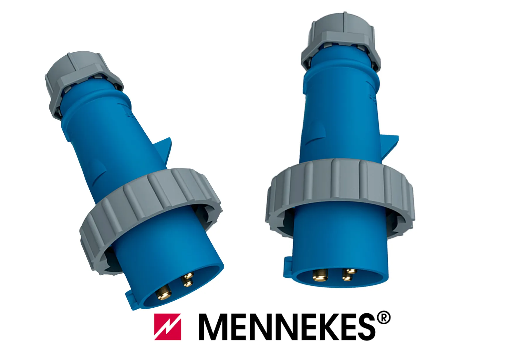 ENCHUFE 16A MENNEKES 2P+T 250V 6H IP67 - Imagen 2