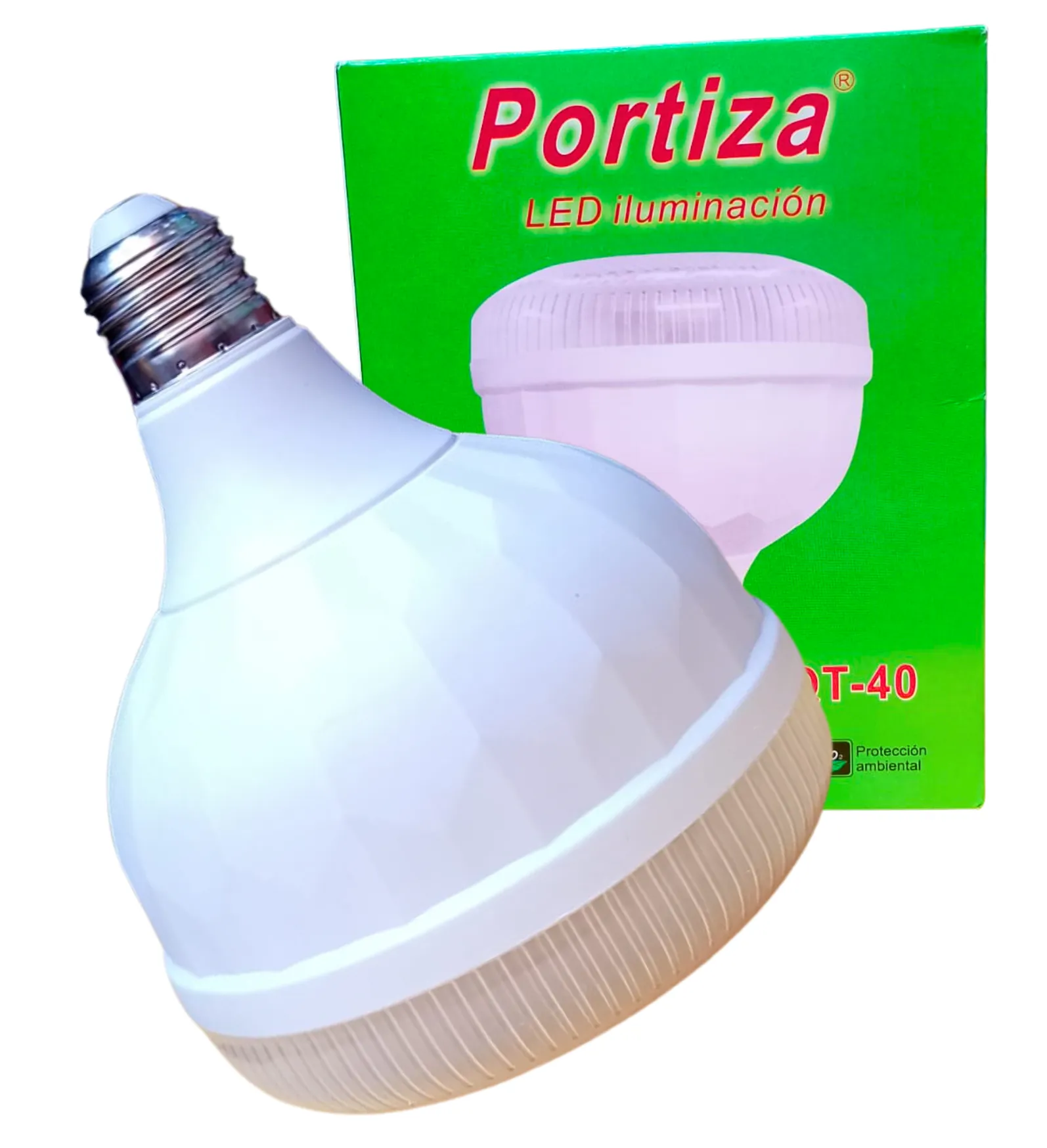FOCO LED BOTELLA 38W PORTIZA QT-40 6500K