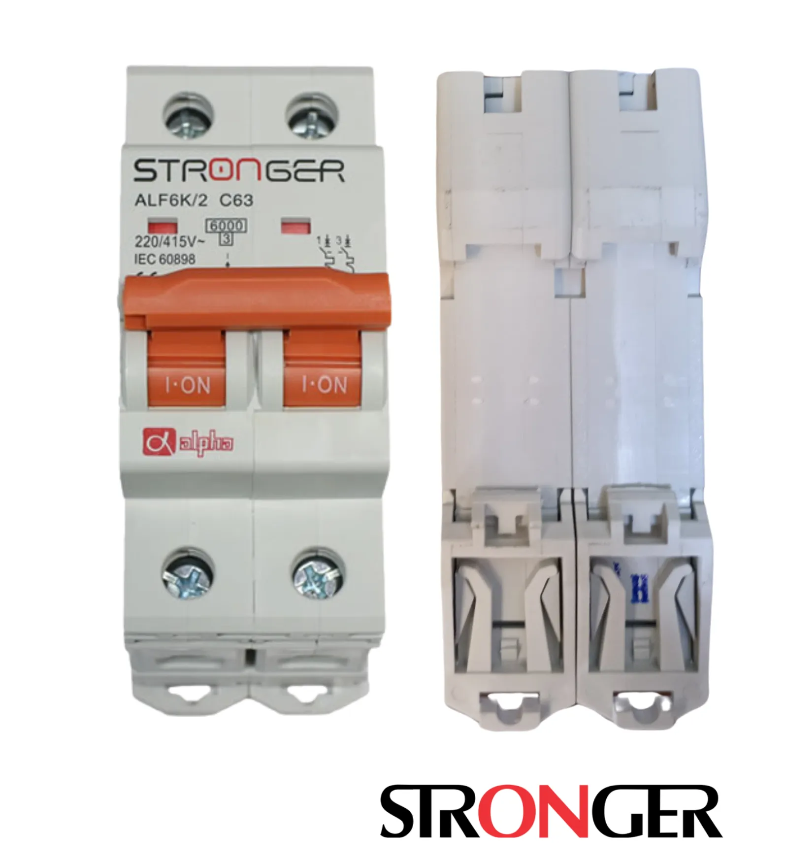 LLAVE TERMICA 2X63A STRONGER ALPHA - Imagen 2