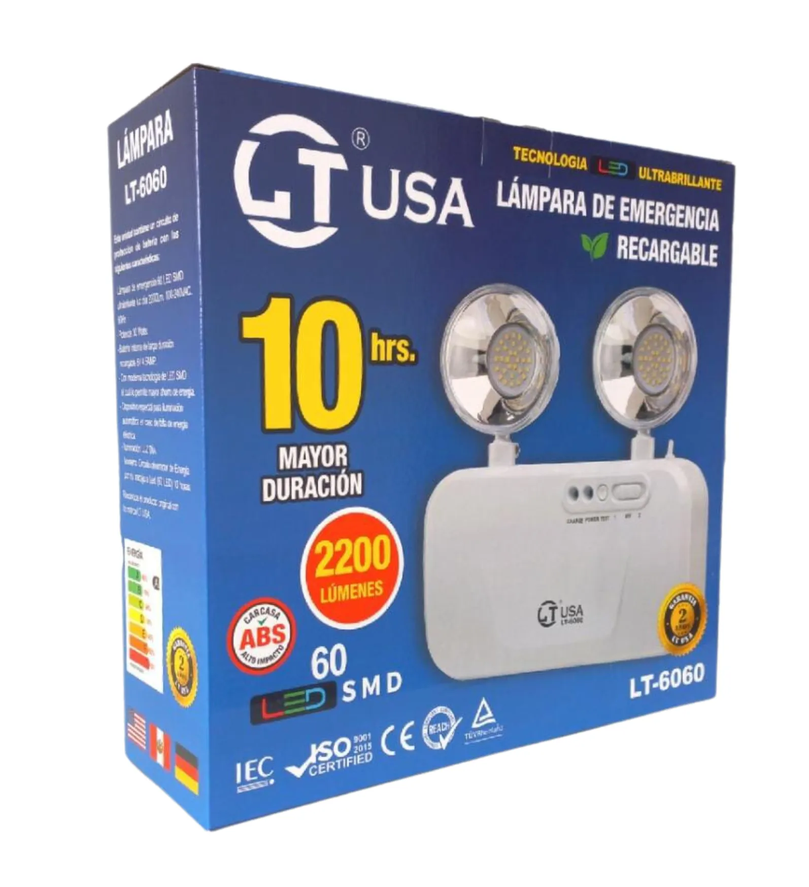 LUZ DE EMERGENCIA LT USA 10HRS 30W LT-6060