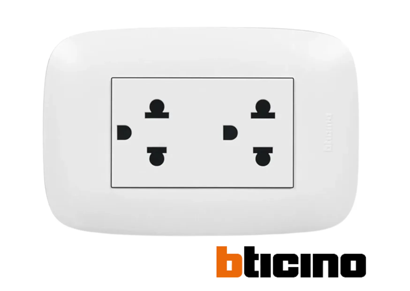 TOMACORRIENTE DOBLE UNIVERSAL + L-T BTICINO SENCIA