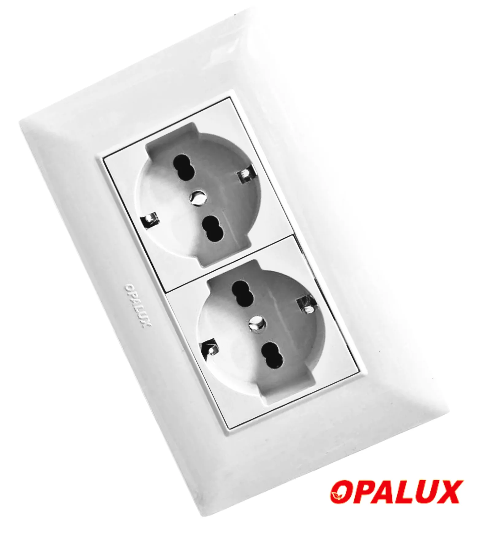 TOMACORRIENTE SHUKO DOBLE 16A 220V OPALUX