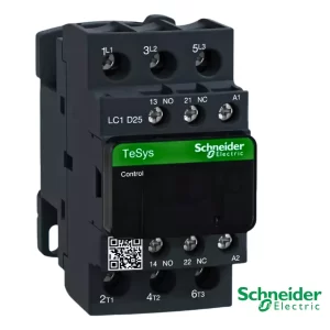 CONTACTOR LC1D25F7 SCHNEIDER 25A 480V 50/60Hz