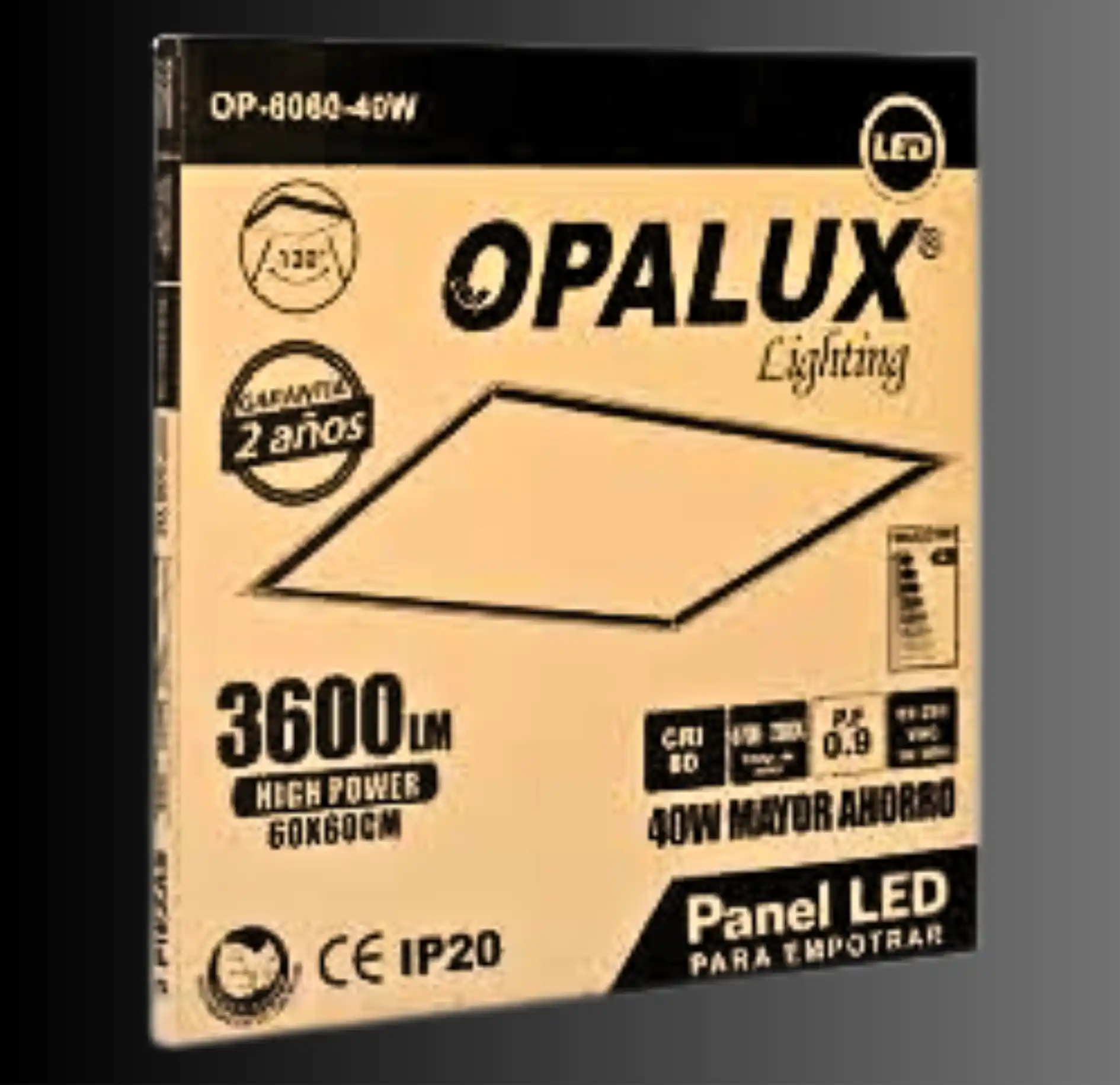 PANEL LED 60X60 4W EMPOTRABLE OPALUX - Imagen 2