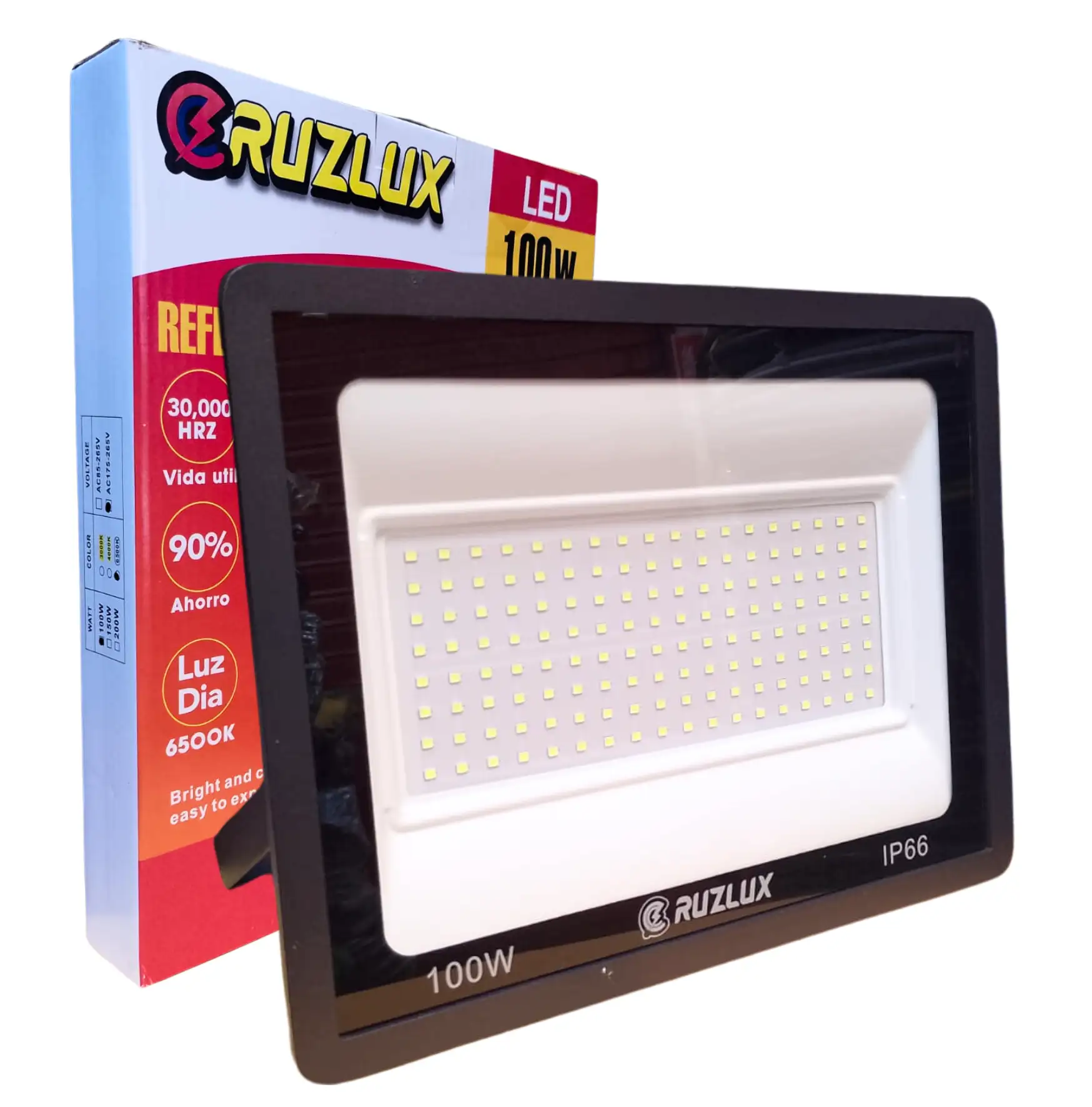 REFLECTOR LED 100W IP66 6500k LUZ BLANCA EURUZLUX_11zon