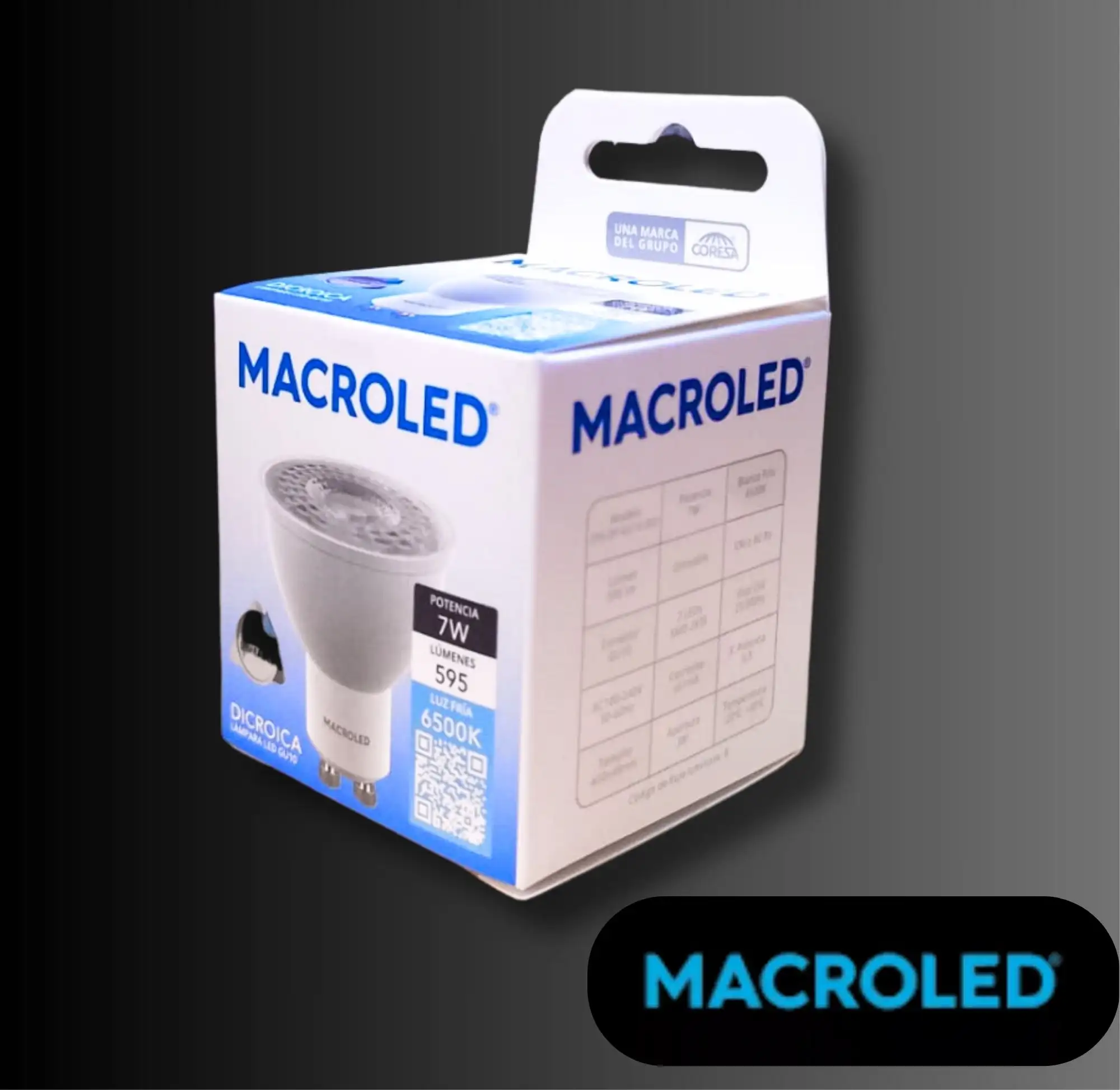 DICROICO LED GU10 7W 220V MACROLED - Imagen 2
