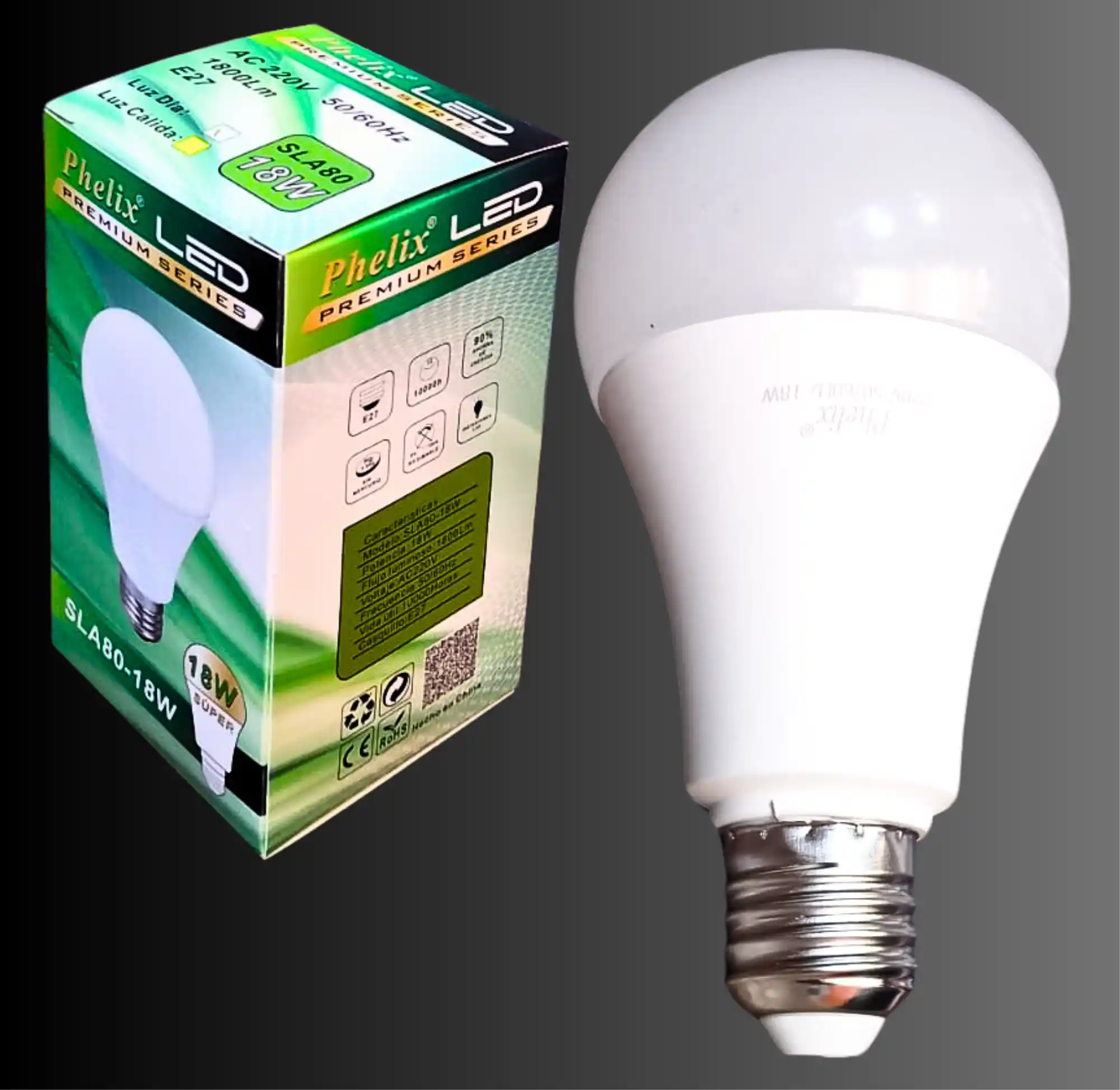 FOCO LED 18W PERA SLA80 PHELIX_11zon