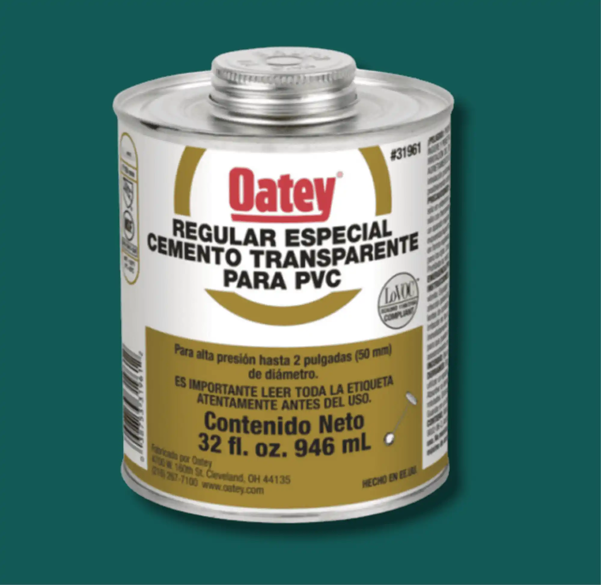 PEGAMENTO PVC DORADO 1-4 OATEY 946ML-32 ONZAS_11zon