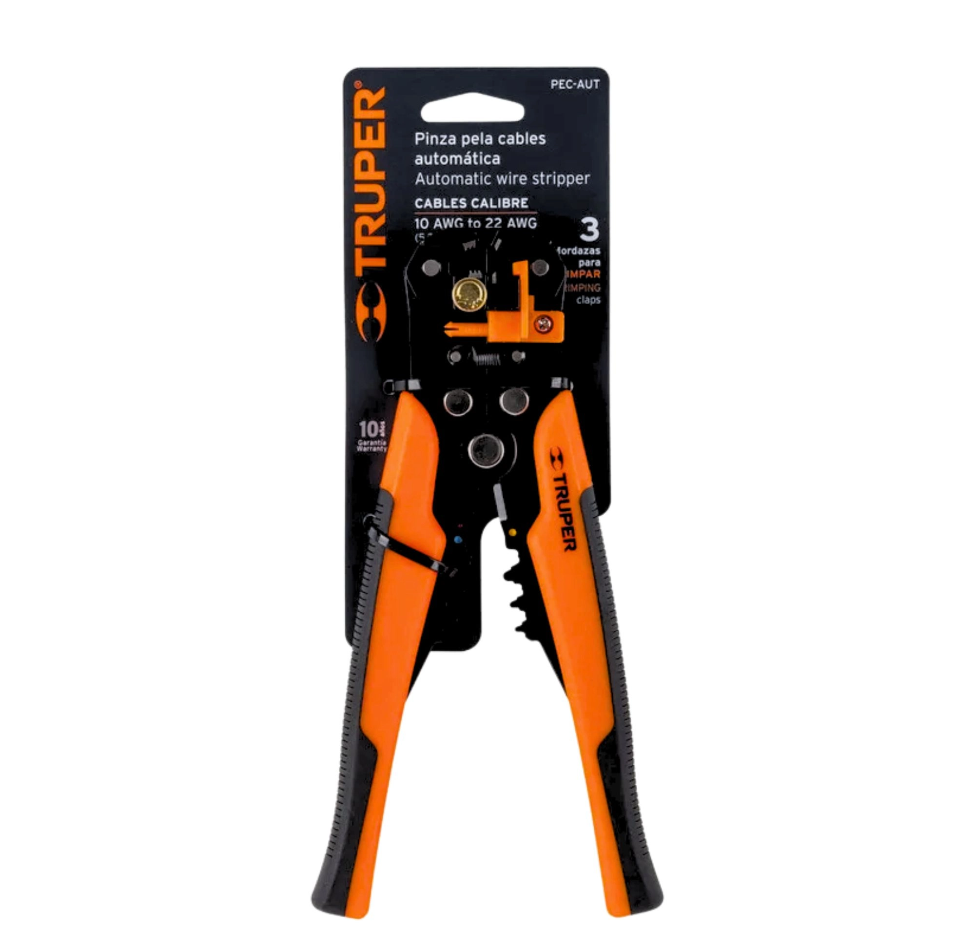 ALICATE PELACABLE 8" TRUPER 22AWG / 10 AWG - Imagen 2