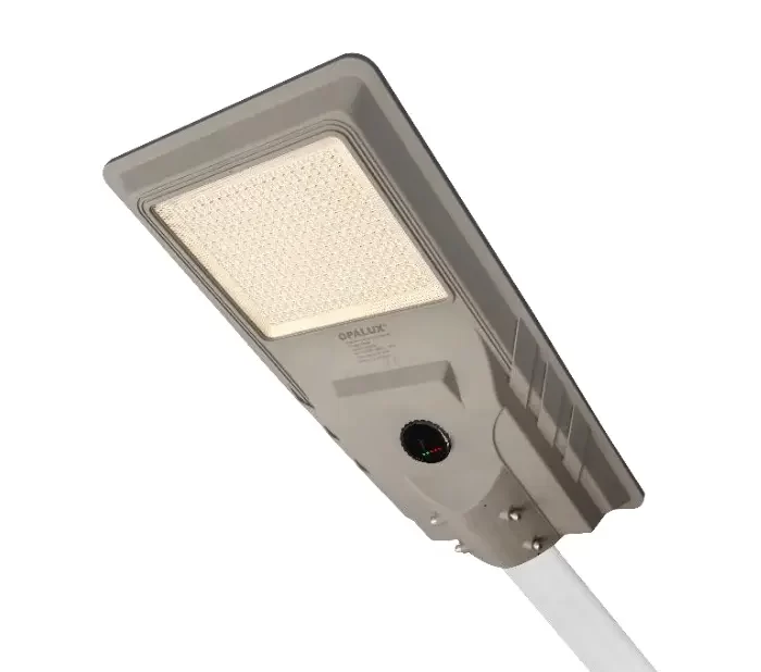 LUMINARIA SOLAR LED “OPALUX” CON SENSOR RADAR Y FOTOCELDA 500W 6000LM 7500-8000K IP66 IK08